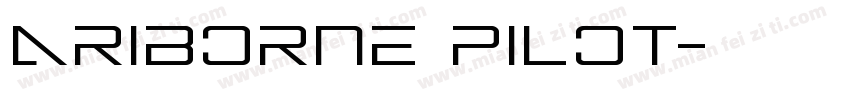 ariborne pilot字体转换